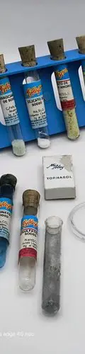 Juego De Química Mi Alegría Lote Accesorios Y Tubos Ensayo — Coleccionables vintage, años 70s