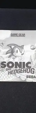 Sonic The Hedgehog Solo Manual Para Sega Game Gear Original — Gaming vintage, años 90s