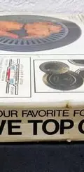 Stove Top Grill Vintage Bandejas Para Asar Barbacoa En Caja Negro — vintage México (foto 7)