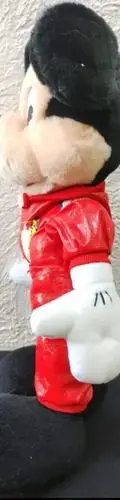 Peluche Mickey Mouse Walt Disney Vintage 90's 35cm Original Rojo Con Negro