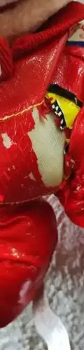 Peluche Mickey Mouse Walt Disney Vintage 90's 35cm Original Rojo Con Negro