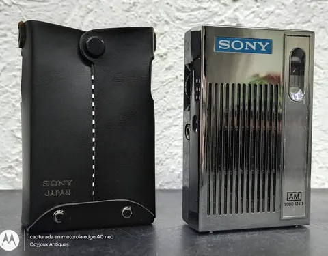 Mini Radio Am Antiguo 6 Transistores Sony 2r-31 Con Estuche