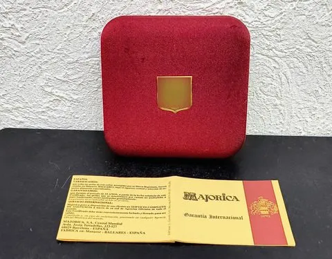 Caja/estuche Rígido Lujo Para Joyería Majorica Original Rojo