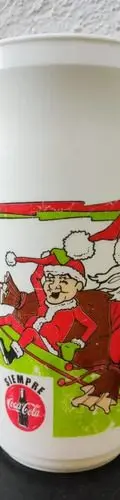 Vaso Coca Cola Trineo Santa Claus Y Duendes Whirley Año 1991 — Coleccionables vintage, años 90s (foto 2)