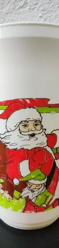 Vaso Coca Cola Trineo Santa Claus Y Duendes Whirley Año 1991 — Coleccionables vintage, años 90s (foto 3)