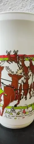 Vaso Coca Cola Trineo Santa Claus Y Duendes Whirley Año 1991 — Coleccionables vintage, años 90s (foto 5)