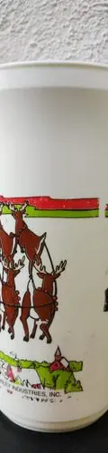 Vaso Coca Cola Trineo Santa Claus Y Duendes Whirley Año 1991 — Coleccionables vintage, años 90s (foto 6)