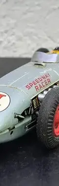 Carrito Tomiyama Speedway Indianapolis Racer 60's Vintage Azul Acero — Coleccionables vintage, años 60s