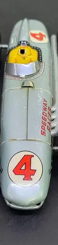 Carrito Tomiyama Speedway Indianapolis Racer 60's Vintage Azul Acero — Coleccionables vintage, años 60s (foto 6)