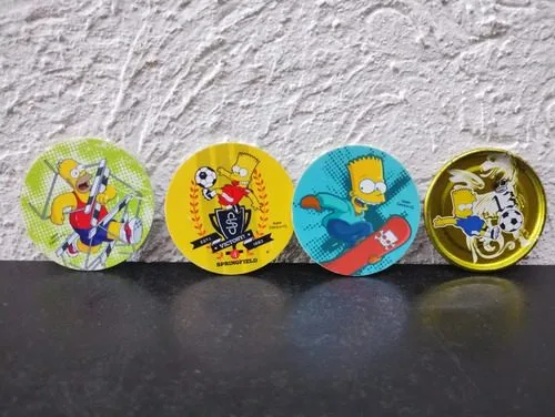 Lote Tazos The Simpsons Classic/metalix 4-pack 2012 Original — Coleccionables vintage, años NOW