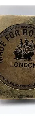 Brújula De Latón 1941 Henry Hughes Son Ltd Londres De Latón Bronce Latón