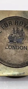 Brújula De Latón 1941 Henry Hughes Son Ltd Londres De Latón Bronce Latón