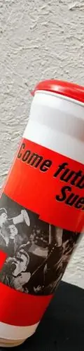 Vaso Deportivo Toma Coca Cola Colección Come Fútbol Completo Rojo Con Blanco — Coleccionables vintage, años 90s