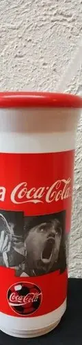Vaso Deportivo Toma Coca Cola Colección Come Fútbol Completo Rojo Con Blanco — Coleccionables vintage, años 90s (foto 3)