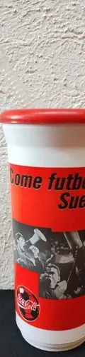 Vaso Deportivo Toma Coca Cola Colección Come Fútbol Completo Rojo Con Blanco — Coleccionables vintage, años 90s (foto 5)