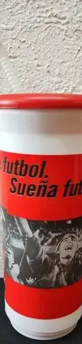 Vaso Deportivo Toma Coca Cola Colección Come Fútbol Completo Rojo Con Blanco — Coleccionables vintage, años 90s (foto 6)