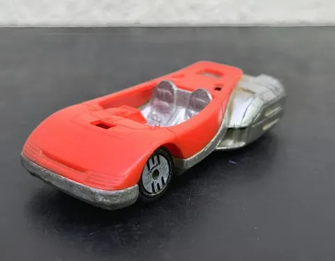 Carrito Hot Wheels Alien 1ra Edición De 1988 Malaysia Incomp Rojo Con Plateado