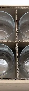 Vasos De Vidrio Crisa Tipo Copa De Agua 4pz De 497ml En Caja Transparente — Coleccionables vintage (foto 5)