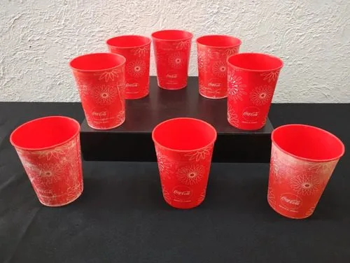Vasos Coca Cola Siente El Sabor 8pack Lote Vintage Original  Rojo — Coleccionables vintage
