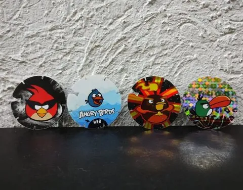 4-pack Tazos Angry Birds Space Y Clásico 2013 Sabritas