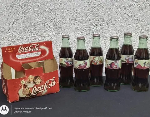 Pack Botellas Coca Cola Navidad Ed Especial 1999 Vintage 6pz