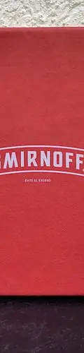 Promocional Smirnoff Mini Cuadernillo Rayas Rojo Original — vintage México (foto 2)