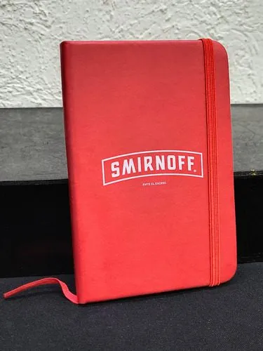 Promocional Smirnoff Mini Cuadernillo Rayas Rojo Original