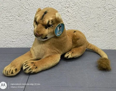 Peluche De Leona Felino Hembra Con Sonido Mi Angelito 37cm Marrón Claro