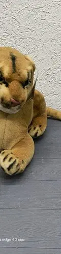 Peluche De Leona Felino Hembra Con Sonido Mi Angelito 37cm Marrón Claro — Coleccionables vintage (foto 4)