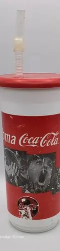 Vaso Deportivo Toma Coca Cola Coleccion Come Fútbol Sueña Rojo Con Blanco — Coleccionables vintage (foto 2)