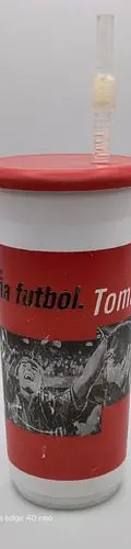 Vaso Deportivo Toma Coca Cola Coleccion Come Fútbol Sueña Rojo Con Blanco — Coleccionables vintage (foto 5)