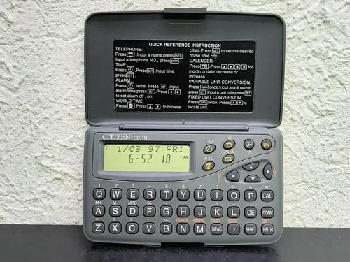Agenda Electrónica Citizen Ed-110 Original Usada — Tech vintage, años 80s