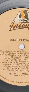 Disco Lp Acetato Jose Feliciano Escenas De Amor 1982 Rca Usa Estándar — Audio vintage, años 80s (foto 8)
