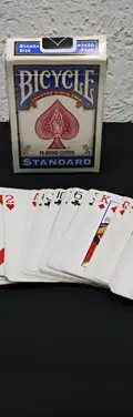 Baraja Mazo Cartas Póker Bicycle Standard Usa Usado Original Azul Con Blanco Bicicleta Español/inglés — Coleccionables vintage