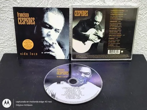 Cd Francisco Céspedes - Vida Loca Warner Music 1997 México — Audio vintage, años 90s