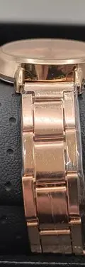 Reloj Para Dama T-selling Fashion Stainless Steel Quartz Dorado Rosado