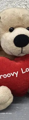 Peluche Perro Con Corazón Groovy Love Kellytoy Usa 30cm Marrón Claro — Coleccionables vintage, años NOW