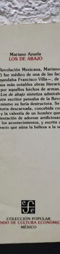 Los De Abajo Mariano Azuela Fondo De Cultura Económica 1992 — Coleccionables vintage, años 90s (foto 2)