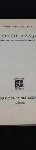 Los De Abajo Mariano Azuela Fondo De Cultura Económica 1992 — Coleccionables vintage, años 90s (foto 4)
