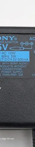 Eliminador Sony 4.5v 500ma Mod. Ac-e455d Ac Power Adaptor — vintage México (foto 3)