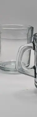 Juego 6 Tazas Lizas De Vidrio Transparente 275ml Transparente Taza Lisa De Vidrio — Decoración vintage (foto 3)