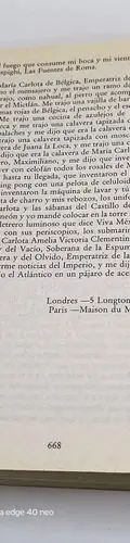 Noticias Del Imperio Fernando Del Paso Ed. Diana 1987