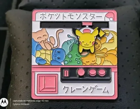Pin/broche Pokémon Máquina Expendedora Japones Movible Metal Rosa Pin/broche Pokémon Máquina Expendedora Japonés Movible Metal 4cm