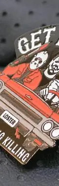 Pin/broche Get In Loser We're Going Killing Terror 2.7cm Negro Pin/broche Metal Get In Loser We're Going Killing Jason Eso Terror Metal 2.7cm — Coleccionables vintage, años NOW (foto 2)