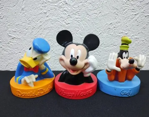 Figuras Mickey Goofy Y Donald Disney Tapas Vasos Original