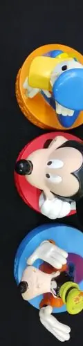 Figuras Mickey Goofy Y Donald Disney Tapas Vasos Original — Coleccionables vintage (foto 6)
