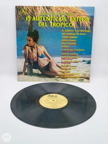 Disco Lp Vinilo 15 Auténticos Éxitos Del Trópico Varios 1975 Estándar