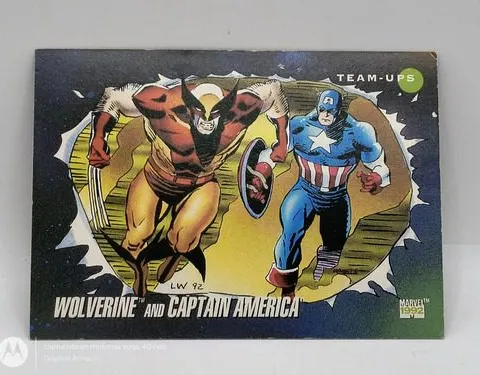 Tarjeta Wolverine And Captain America #75 Impel Marvel 1992