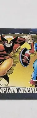 Tarjeta Wolverine And Captain America #75 Impel Marvel 1992 — Coleccionables vintage, años 90s (foto 3)