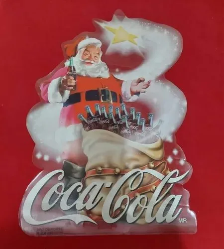 Afiche/publicidad Coca Cola Santa Claus Estrella Navidad 90s — Coleccionables vintage, años 90s